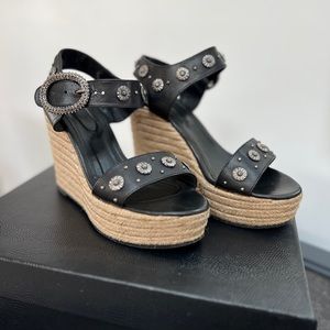 The Kooples wedge platform shoes
